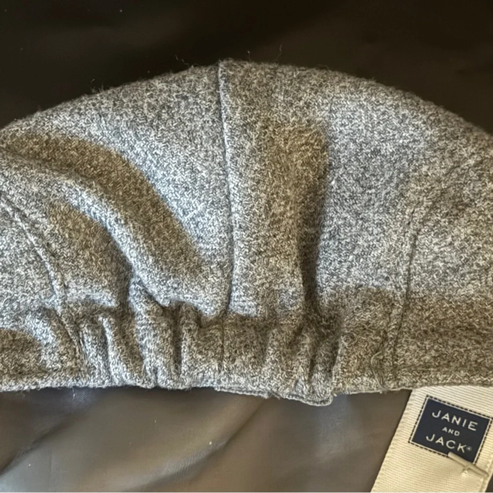 Janie and Jack Baby Boy Gray Flat Cap - Picture 5 of 7
